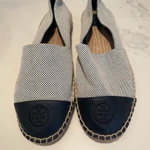 Tory Burch Navy Espadrilles size 11